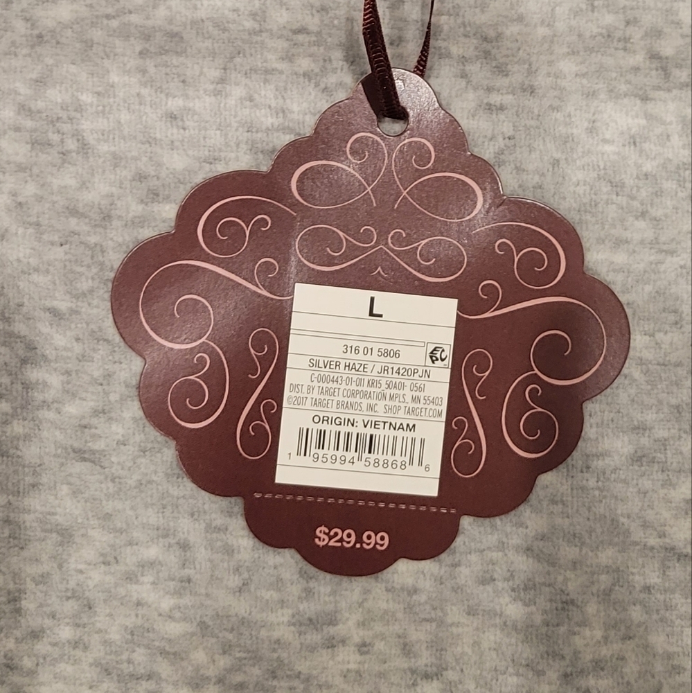 NWT Knox Rose Large Silver Grey Plush Fuzzy Crewneck Pullover Sweater - Picture 6 of 6